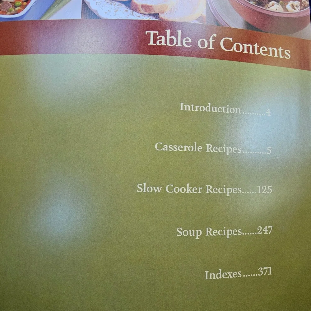 Taste of Home Casseroles Slow Cooker & Soups 3-in-1 Cookbook 2008 Spiral Bound